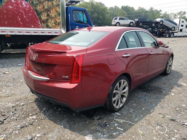 1G6AC5S3XE0158582 - 2014 CADILLAC ATS PERFORMANCE RED photo 3