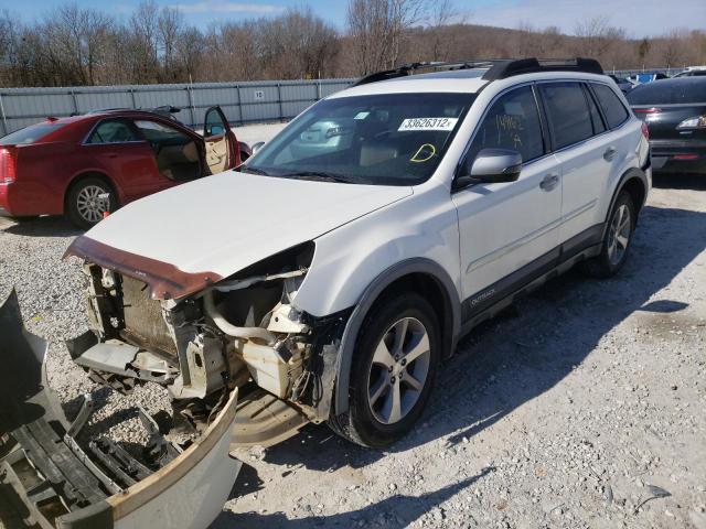 4S4BRCSCXD3267296 - 2013 SUBARU OUTBACK 2.5I LIMITED WHITE photo 2