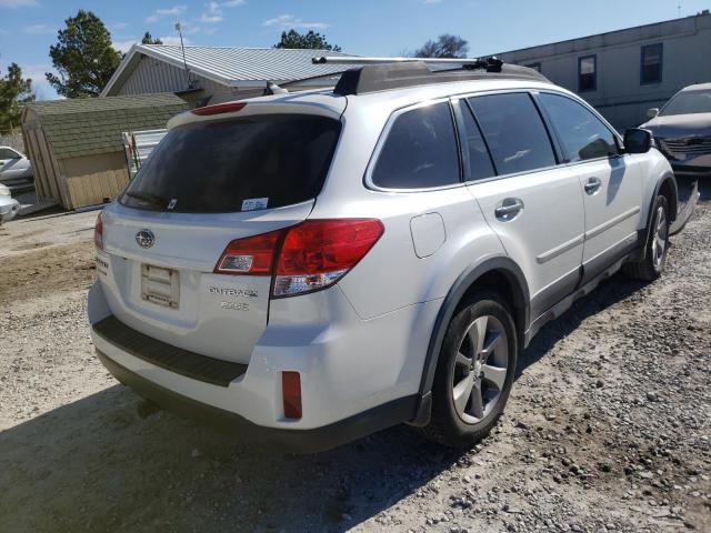 4S4BRCSCXD3267296 - 2013 SUBARU OUTBACK 2.5I LIMITED WHITE photo 4