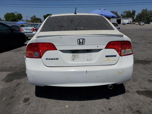 JHMFA36256S018376 - 2006 HONDA CIVIC HYBRID WHITE photo 6