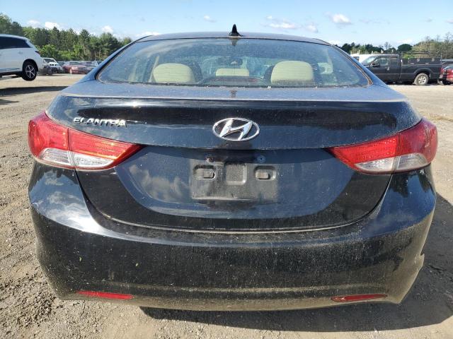 5NPDH4AE7CH136886 - 2012 HYUNDAI ELANTRA GLS BLACK photo 6