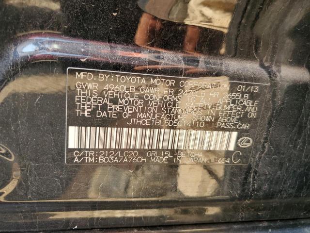 JTHCE1BL5D5014110 - 2013 LEXUS GS 350 BLACK photo 13