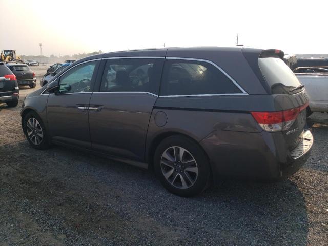 5FNRL5H93EB122598 - 2014 HONDA ODYSSEY TOURING GRAY photo 2