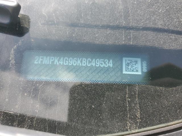 2FMPK4G96KBC49534 - 2019 FORD EDGE SE BLUE photo 13