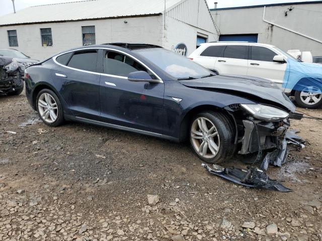 5YJSA1DNXDFP12279 - 2013 TESLA MODEL S Կապույտ լուսանկար 4