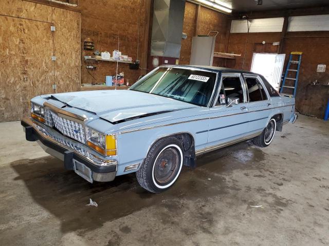 2FABP43FXGX219643 - 1986 FORD LTD CROWN VICTORIA BLUE photo 1