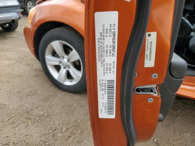 1B3CB3HA3BD247516 - 2011 DODGE CALIBER MAINSTREET ORANGE photo 12