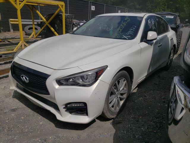 JN1BV7AR0FM411922 - 2015 INFINITI Q50 BASE WHITE photo 1