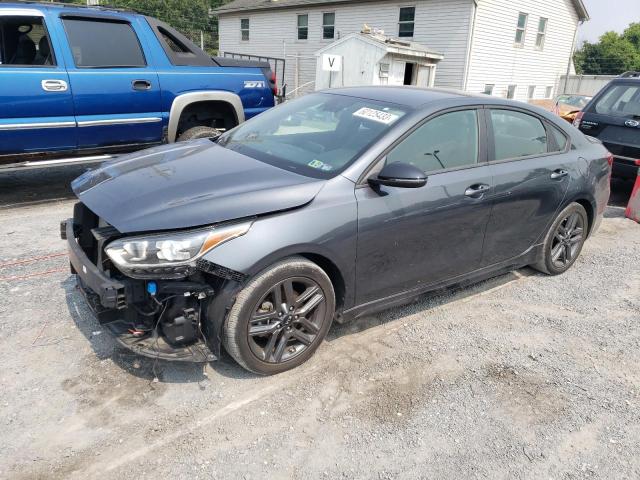 3KPF34AD6ME279090 - 2021 KIA FORTE GT LINE GRAY photo 1