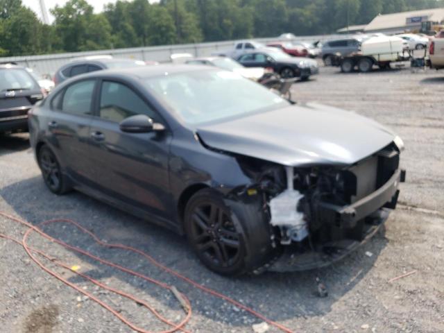 3KPF34AD6ME279090 - 2021 KIA FORTE GT LINE GRAY photo 4