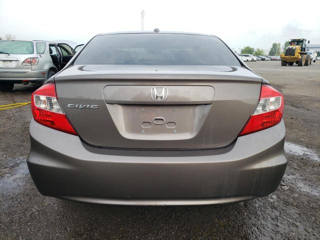 2HGFB2F91CH007515 - 2012 HONDA CIVIC EXL GRAY photo 6