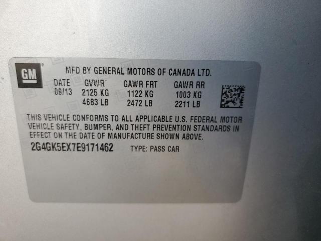 2G4GK5EX7E9171462 - 2014 BUICK REGAL 银色 照片 12