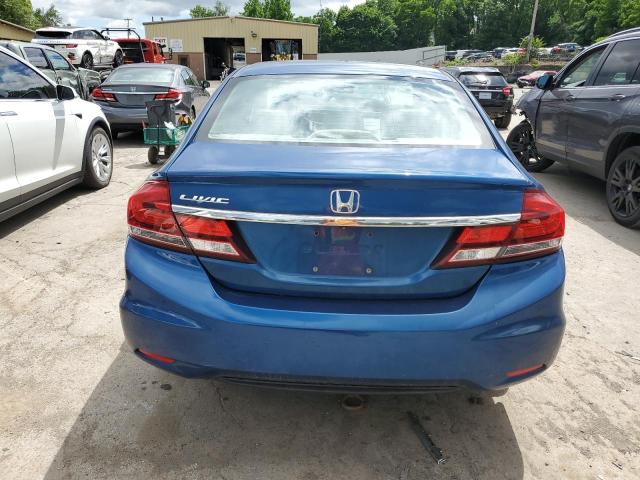 2HGFB2F98DH540818 - 2013 HONDA CIVIC EXL BLUE photo 6
