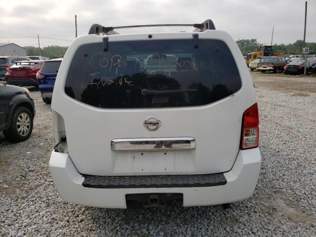 5N1AR18W56C667514 - 2006 NISSAN PATHFINDER LE WHITE photo 6