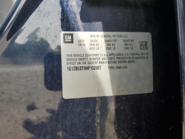 1G1ZB5ST9HF132987 - 2017 CHEVROLET MALIBU LS BLUE photo 12