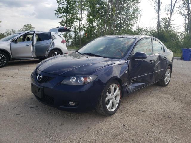JM1BK32F891229037 - 2009 MAZDA 3 I BLUE photo 2