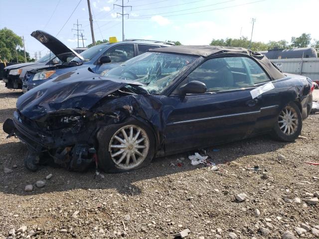 1C3EL55R82N250288 - 2002 CHRYSLER SEBRING LXI BLUE photo 1