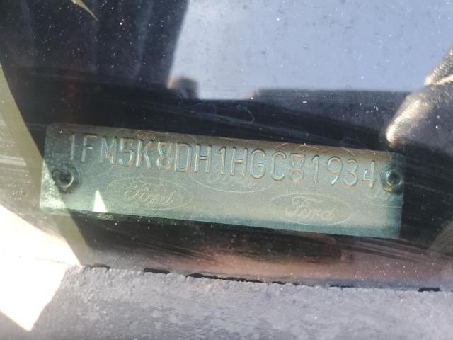 1FM5K8DH1HGC81934 - 2017 FORD EXPLORER XLT BLACK photo 13