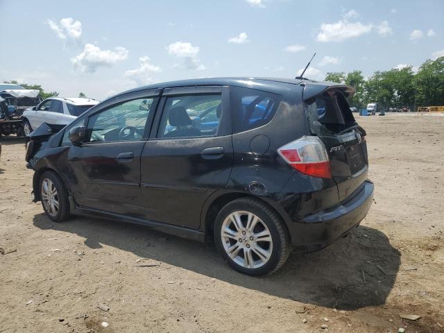 JHMGE8H47AS003181 - 2010 HONDA FIT SPORT BLACK photo 2