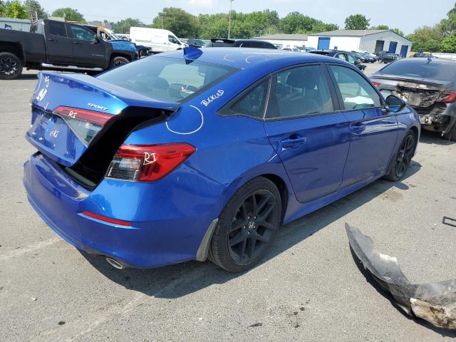 2HGFE2F57NH577705 - 2022 HONDA CIVIC SPORT 蓝色 照片 3