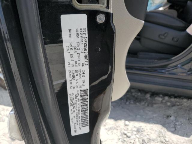 2C4RC1CG7ER107444 - 2014 CHRYSLER TOWN & COU TOURING L BLACK photo 13