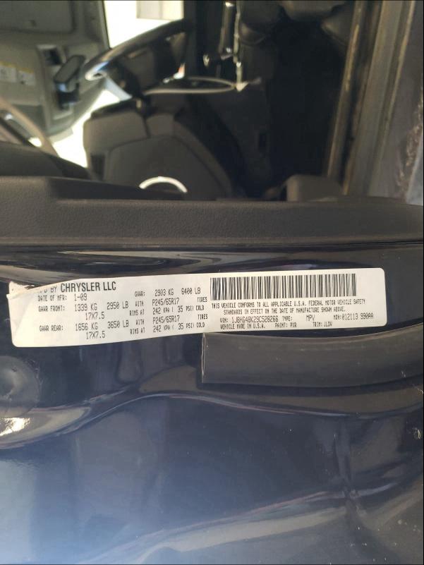 1J8HG48K29C528266 - 2009 JEEP COMMANDER SPORT Czarny zdjęcie 10