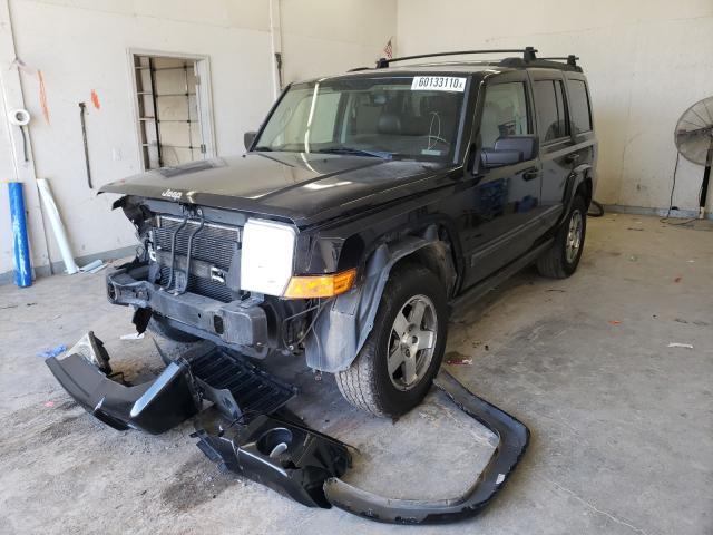 1J8HG48K29C528266 - 2009 JEEP COMMANDER SPORT Czarny zdjęcie 2