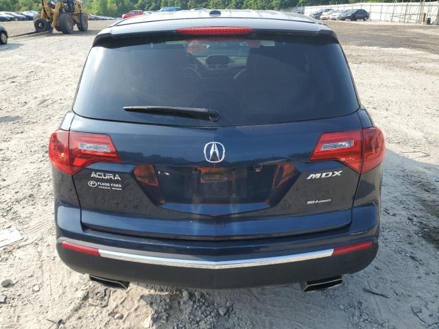 2HNYD2H65BH525673 - 2011 ACURA MDX TECHNOLOGY BLUE photo 6