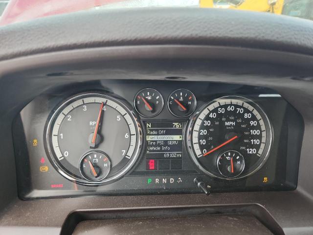 1C6RD6LT0CS101706 - 2012 DODGE RAM 1500 SLT RED photo 9