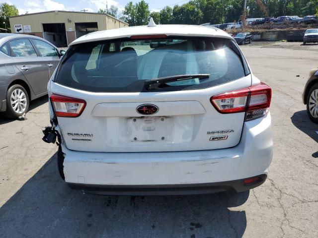 4S3GTAM68J3708376 - 2018 SUBARU IMPREZA SPORT WHITE photo 6