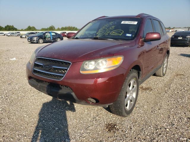 5NMSH13E08H221902 - 2008 HYUNDAI SANTA FE SE MAROON photo 2