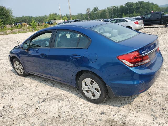 19XFB2F51EE074349 - 2014 HONDA CIVIC LX BLUE photo 2