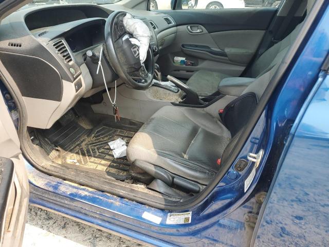 19XFB2F51EE074349 - 2014 HONDA CIVIC LX BLUE photo 7