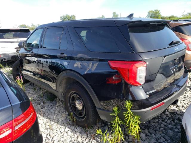 1FM5K8ABXNGB48763 - 2022 FORD EXPLORER POLICE INTERCEPTOR BLACK photo 2