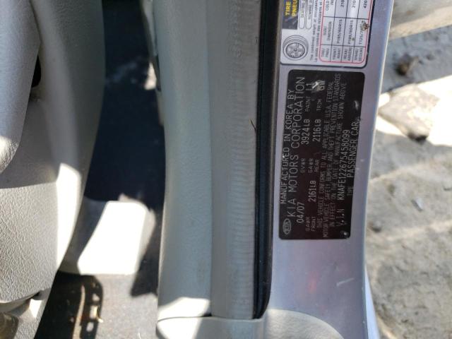 KNAFE122675458099 - 2007 KIA SPECTRA EX BLUE photo 12