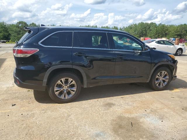 5TDKKRFH6ES036042 - 2014 TOYOTA HIGHLANDER XLE BLACK photo 3