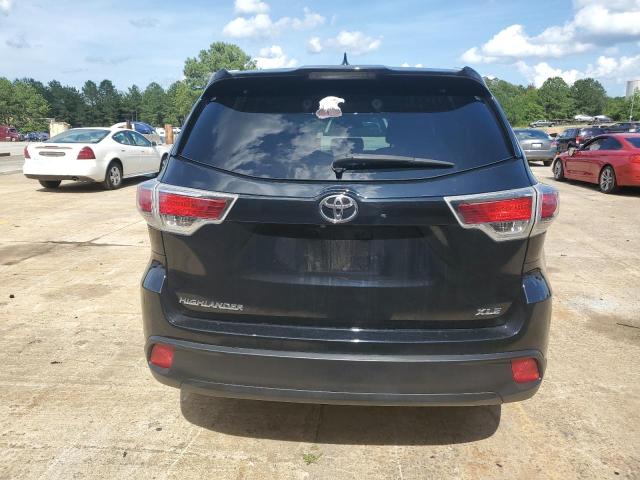 5TDKKRFH6ES036042 - 2014 TOYOTA HIGHLANDER XLE BLACK photo 6