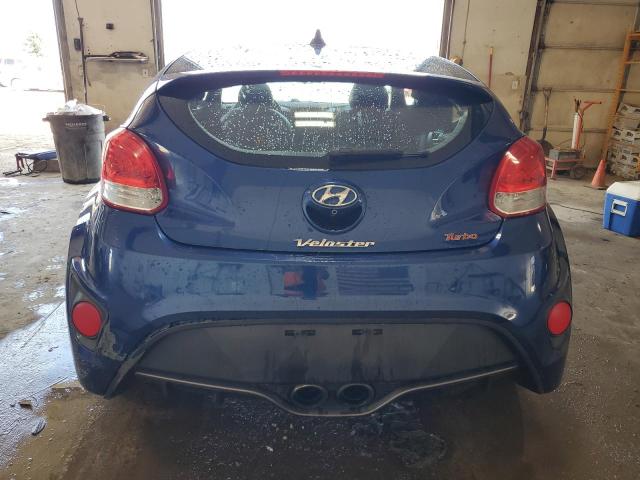 KMHTC6AE0GU262598 - 2016 HYUNDAI VELOSTER TURBO BLUE photo 6