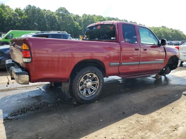 5TBRN3410YS014026 - 2000 TOYOTA TUNDRA ACCESS CAB SR5 BURGUNDY photo 3