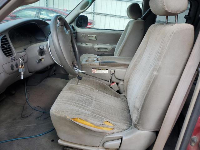 5TBRN3410YS014026 - 2000 TOYOTA TUNDRA ACCESS CAB SR5 BURGUNDY photo 7