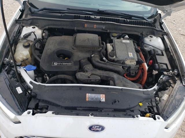 3FA6P0RU3FR283066 - 2015 FORD FUSION TITANIUM HEV WHITE photo 11