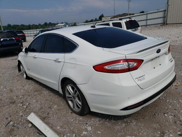 3FA6P0RU3FR283066 - 2015 FORD FUSION TITANIUM HEV WHITE photo 2