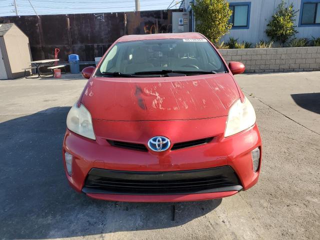 JTDKN3DU1C5471767 - 2012 TOYOTA PRIUS RED photo 5