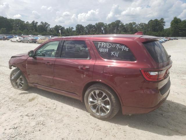 1C4RDHDG4KC779289 - 2019 DODGE DURANGO GT BURGUNDY photo 2