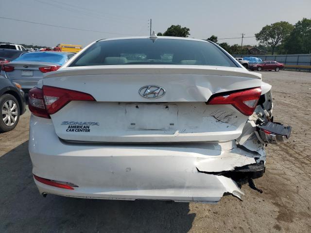 5NPE24AF9FH018194 - 2015 HYUNDAI SONATA SE WHITE photo 6