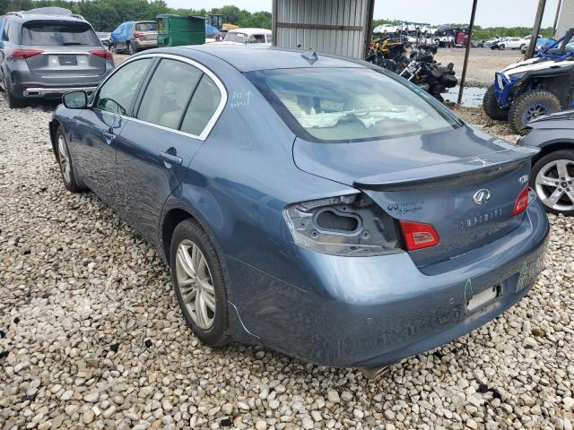 JN1CV6AR6AM458394 - 2010 INFINITI G37 BLUE photo 2