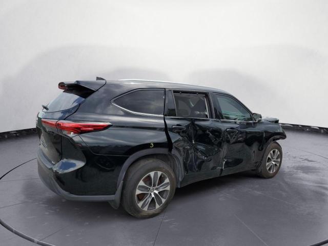 5TDGZRAH0NS092180 - 2022 TOYOTA HIGHLANDER XLE Սև լուսանկար 3