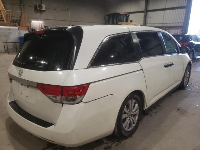 5FNRL5H39FB510402 - 2015 HONDA ODYSSEY SE WHITE photo 4