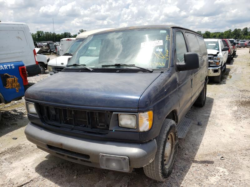 1FMRE11W84HA83066 - 2004 FORD ECONOLINE E150 WAGON BLUE photo 2