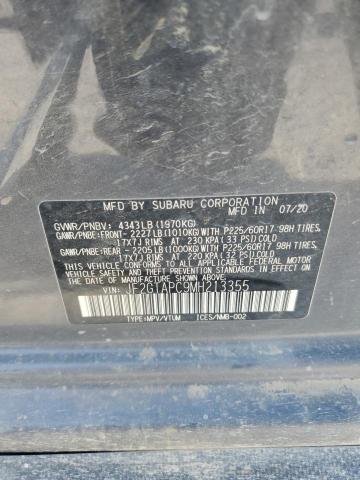 JF2GTAPC9MH213355 - 2021 SUBARU CROSSTREK PREMIUM Boz foto 12